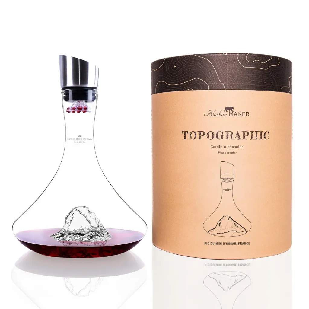 [5939-TOPO-C-PM] Carafe à Vin Pic du Midi-TOPOGRAPHIC