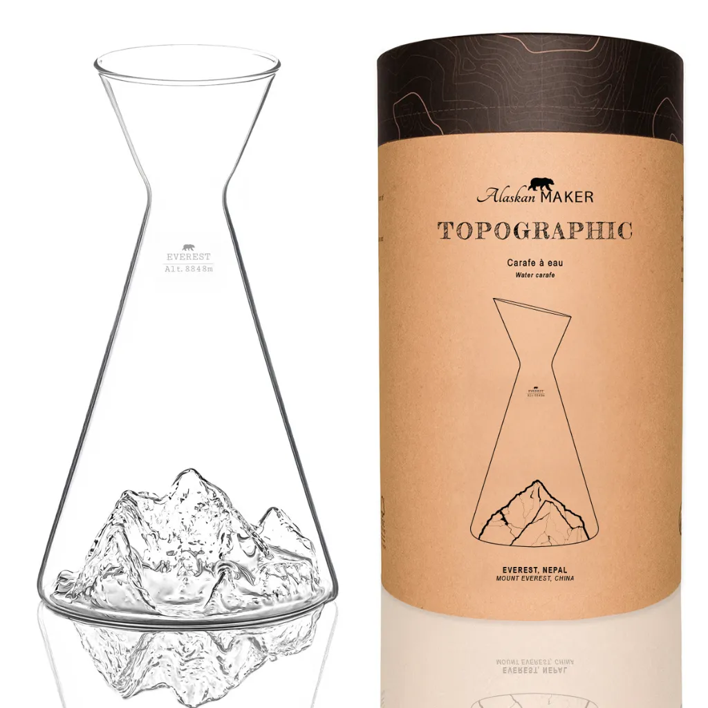 [5939-TOPO-CA-E] Carafe à eau - Mt Everest (Montagnes : Montagne Everest)
