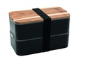 Bento + Lunch Bag 11h58, Noir / Gris chiné