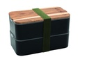 Bento + Lunch Bag 11h58, Noir / Kaki