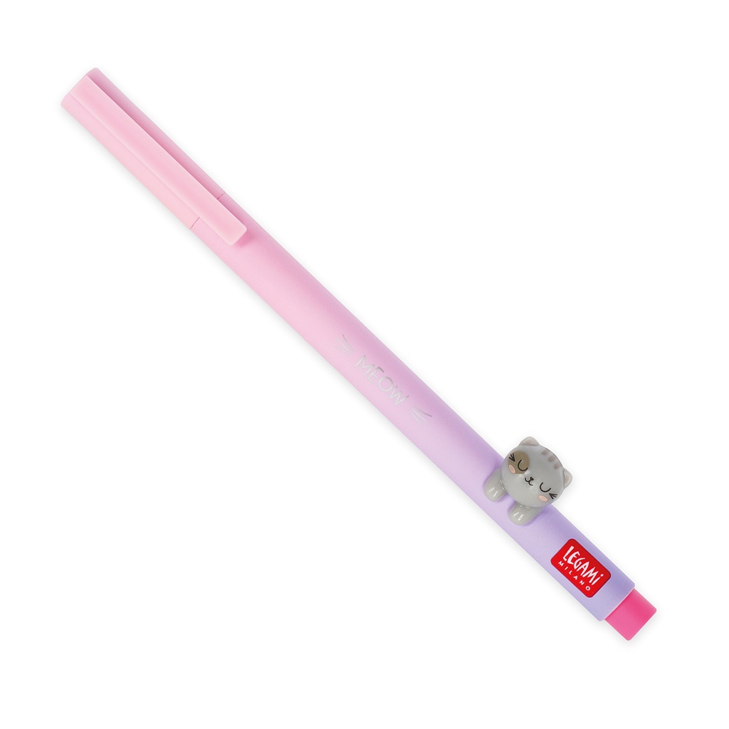 LOVELY FRIENDS - GEL PEN WITH ANIMAL DECORATION - KITTY - 0,5 MM - PENCRE ENCRE