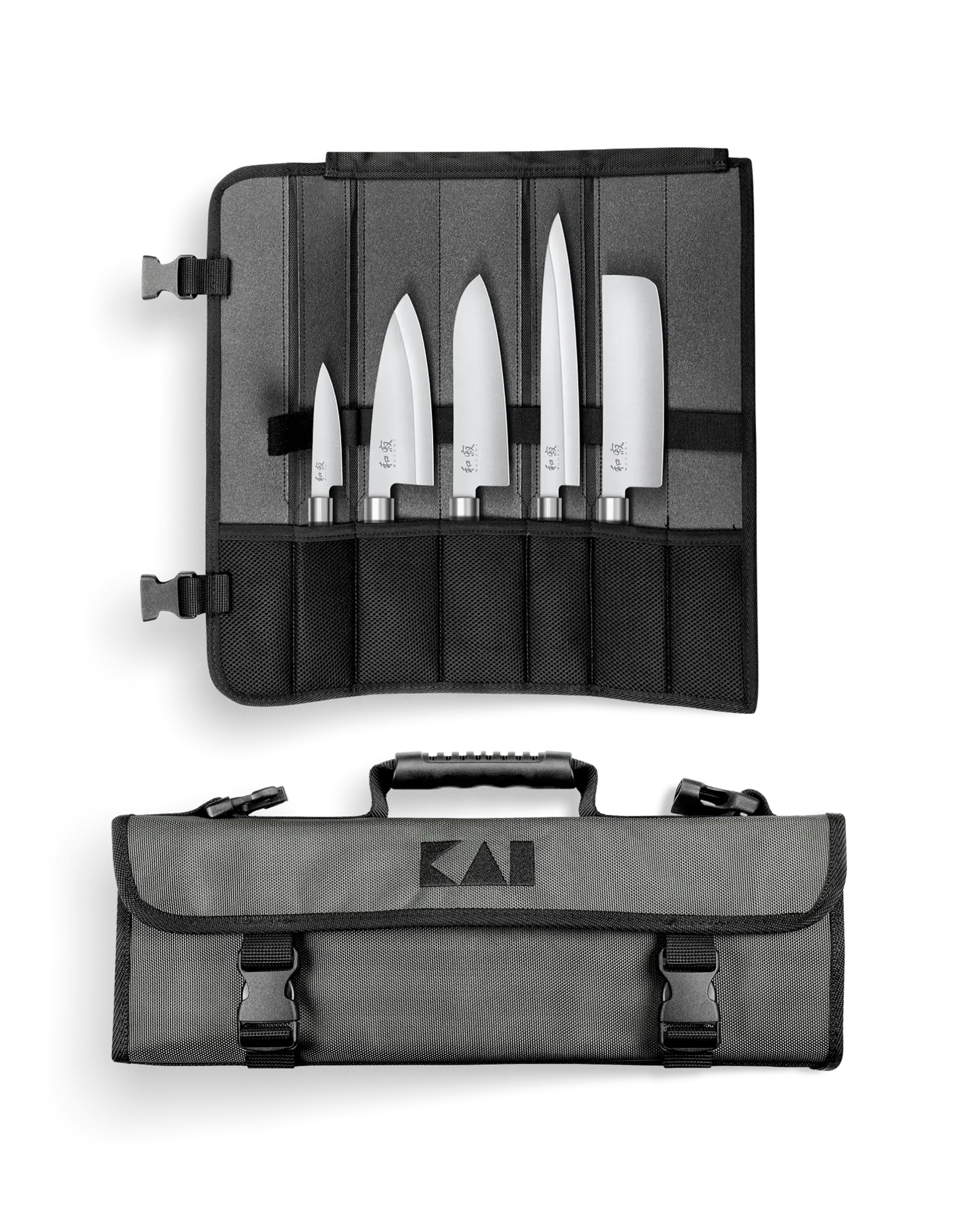 [9016-DM-0781JP67] Mallette à couteaux Shun petit avec 6710P, 6715D, 6716N, 6716S & 6721Y