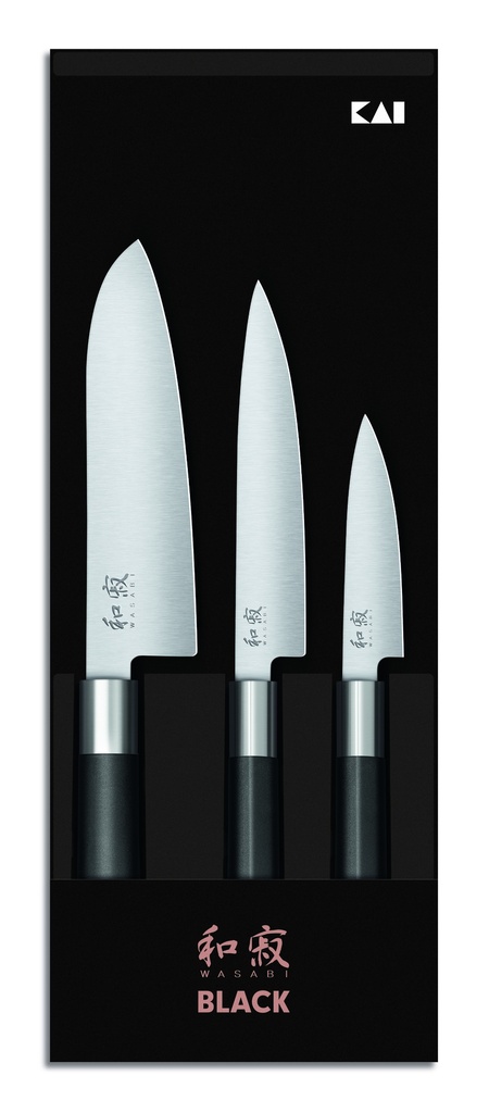 [9016-67S-310] Set 3 couteaux Wasabi Black (6710P,6715U,6716S)