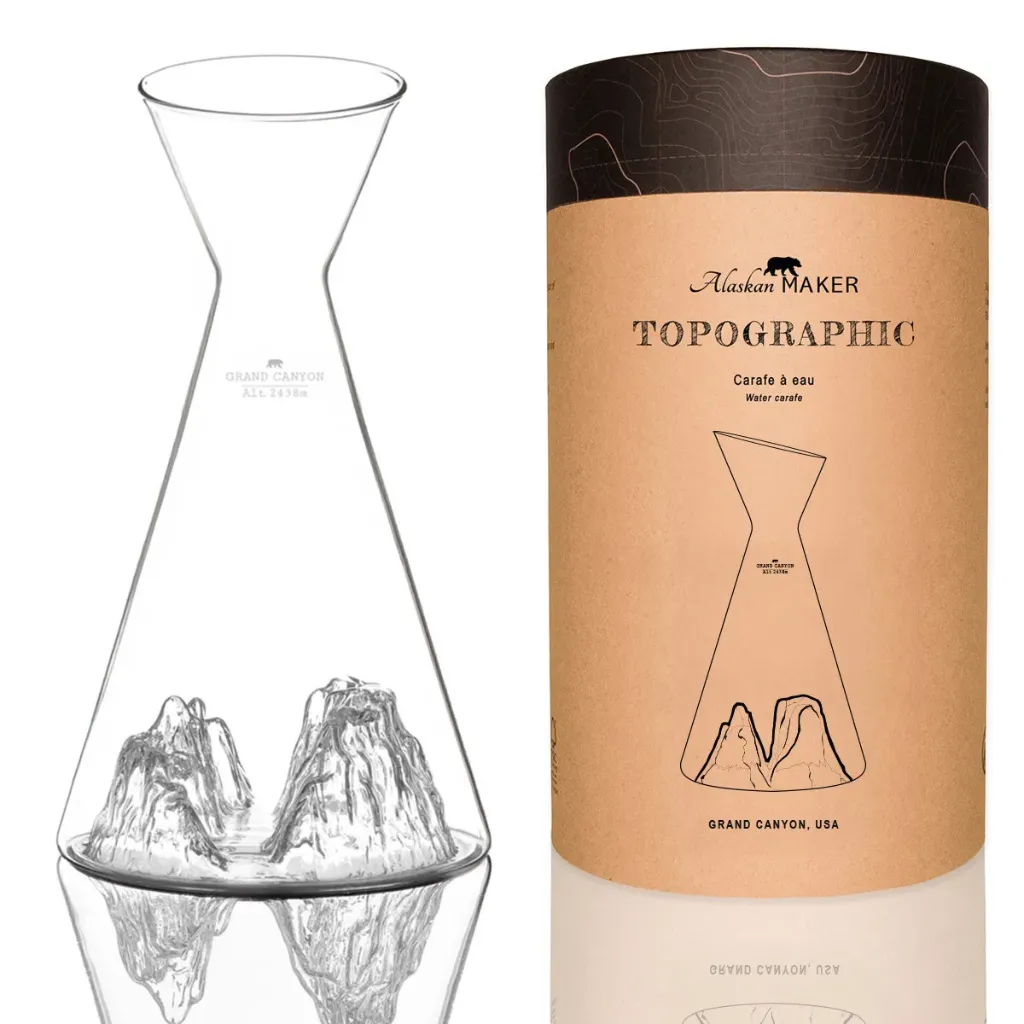 Carafe à Eau Grand Canyon-TOPOGRAPHIC