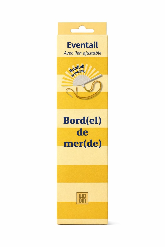 Eventail avec bandoulière - Bord(el) De Mer(de)