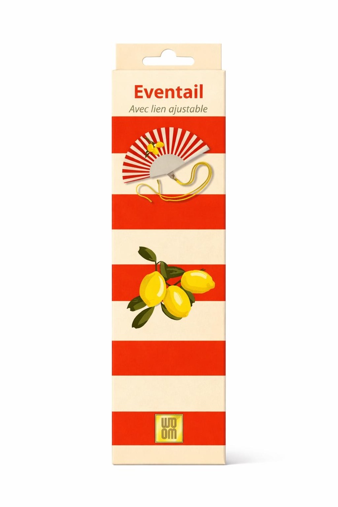 Eventail avec bandoulière - Citrons