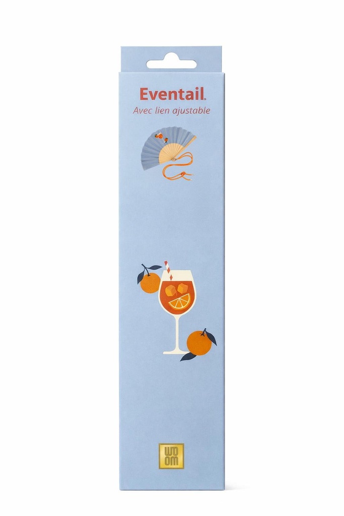 Eventail avec bandoulière - Verre de Spritz