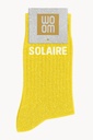 Chaussettes à Paillettes à Message "Solaire" - Jaune