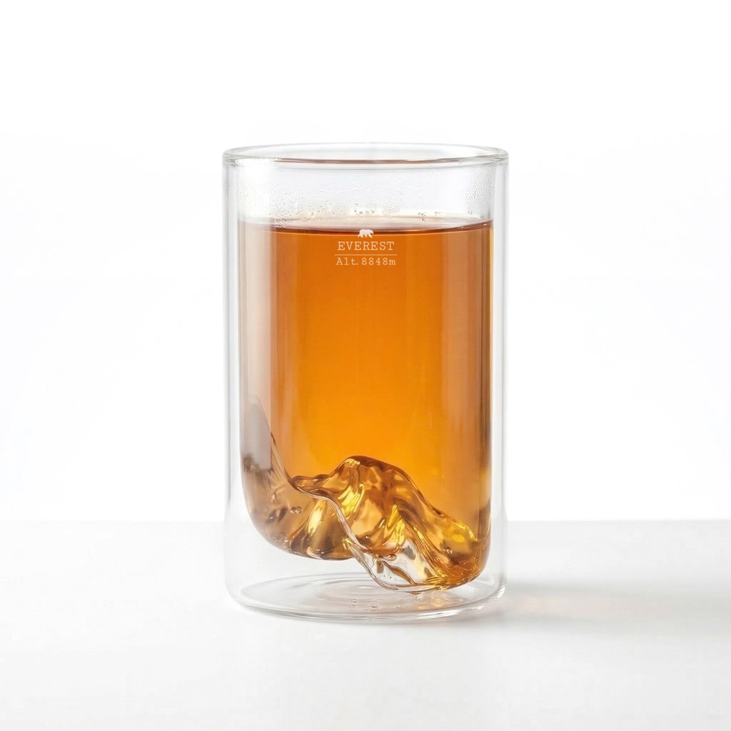 [5939-TOPO-DP-E] Verre Double Paroi - Everest (Montagnes : Montagne Everest)