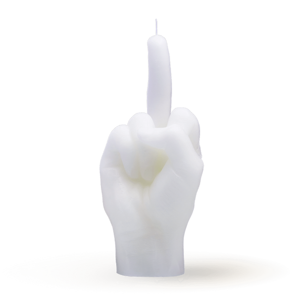 [7790-FCK-WHITE] Bougie F*ck You | Blanc