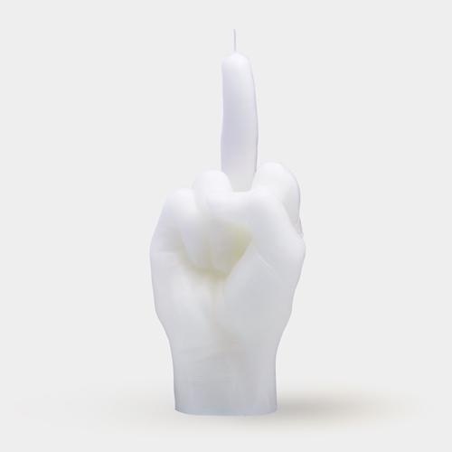 [7790-FCK-WHITE] Bougie F*ck You | Blanc