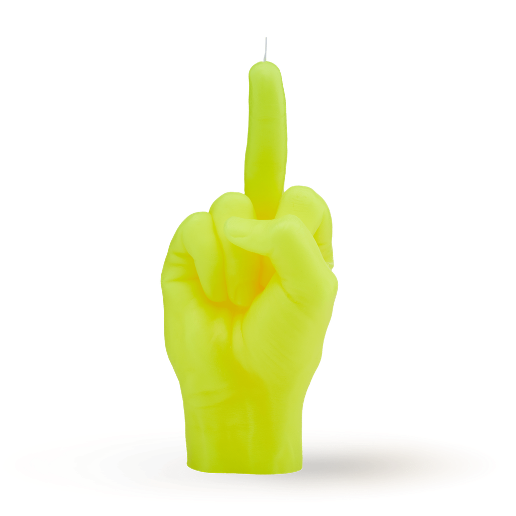 [7790-FCK-FL-YELLOW] Bougie F*ck You | Fluo Jaune