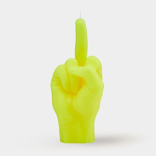 [7790-FCK-FL-YELLOW] Bougie F*ck You | Fluo Jaune