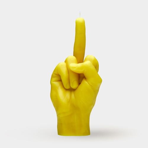 [7790-FCK-YELLOW] Bougie F*Ck You - Jaune