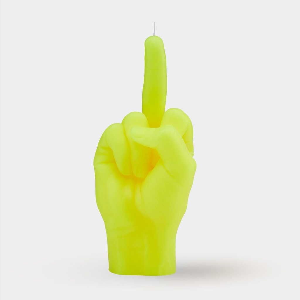 [7790-Fck-neo-yellow] Bougie Fuck Neon Jaune