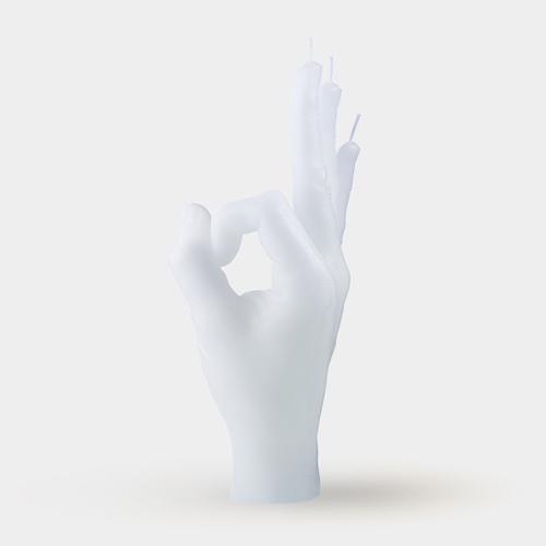 [7790-OK-WHITE] Bougie Parfait - Blanc