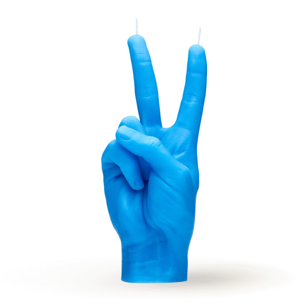 [7790-VIC-BLUE] Bougie Peace | Bleu