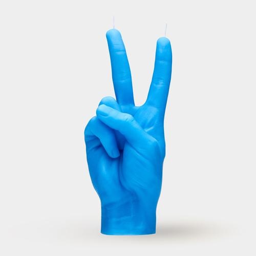 [7790-VIC-BLUE] Bougie Peace - Bleu