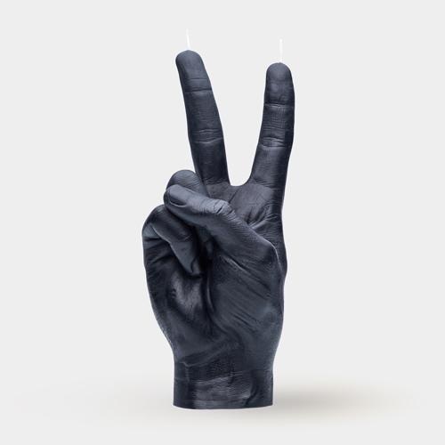 [7790-VIC-BLACK] Bougie Peace - Noir