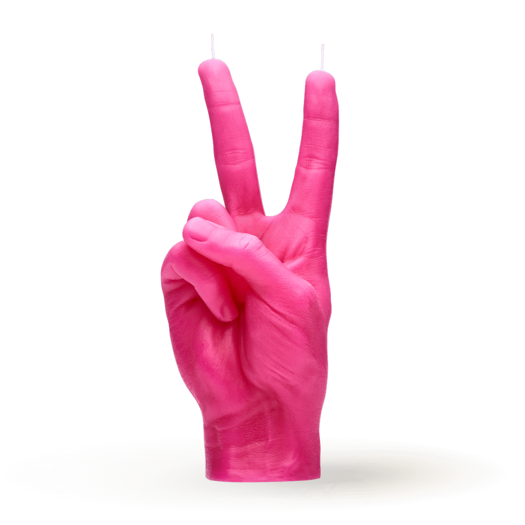 [7790-VIC-PINK] Bougie Peace - Rose