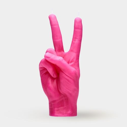 [7790-VIC-PINK] Bougie Peace - Rose