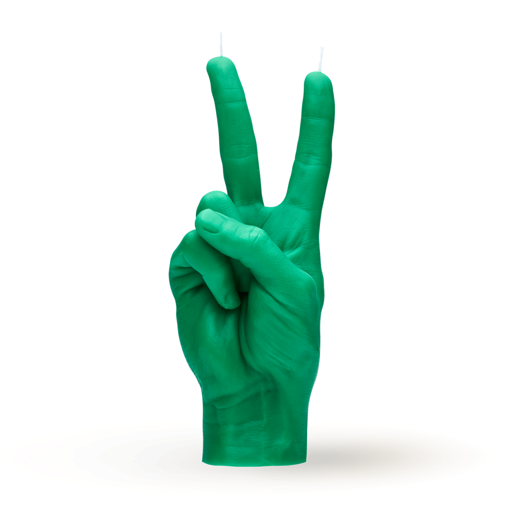 [7790-VIC-GREEN] Bougie Peace | Vert