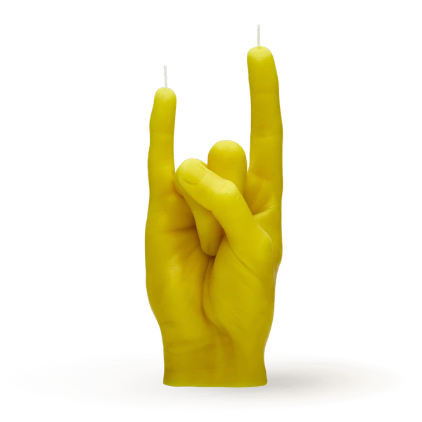 [7790-RCK-YELLOW] Bougie You Rock | Jaune