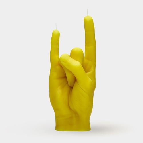 [7790-RCK-YELLOW] Bougie You Rock | Jaune
