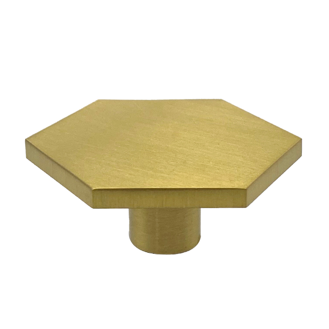 [6953-MJCP45] Poignée cocotte Hexagonale Laiton