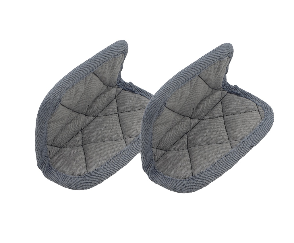 [6953-MJCM02] Paire de maniques coton                           Gris - Perle