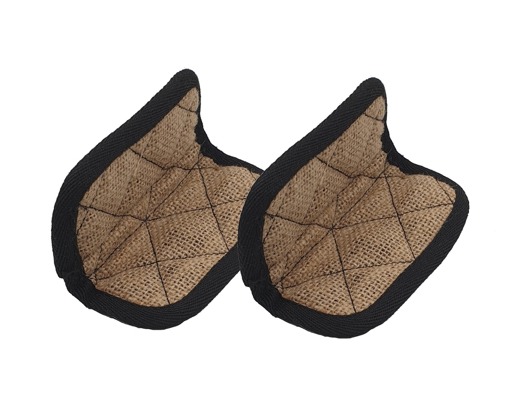 [6953-MJCM05] Paire de maniques                                                      Toile de jute