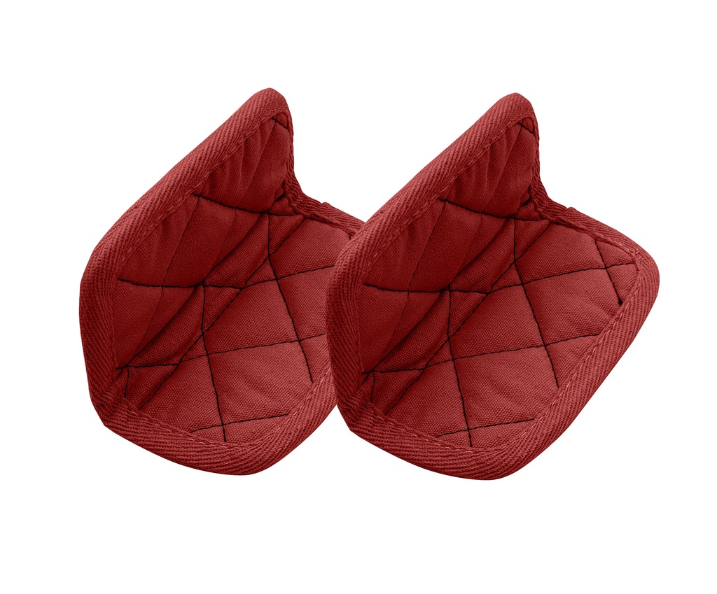[6953-MJCM08] Paire de maniques coton Rouge - Passion