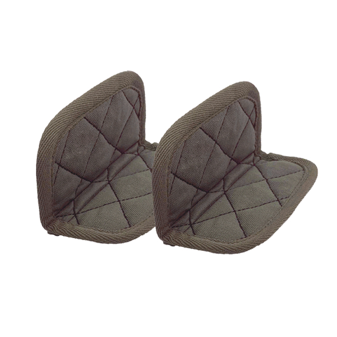 [6953-MJCM11] Paire de maniques coton Taupe -Moka