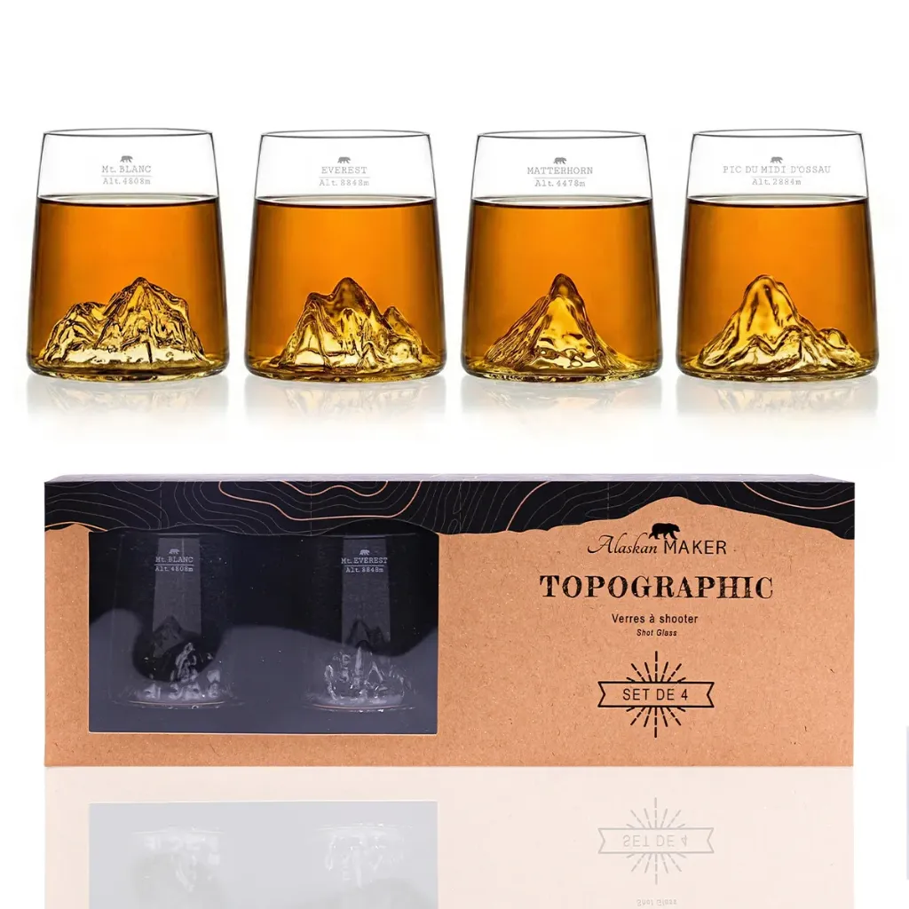 Coffret de 4 shooters-TOPOGRAPHIC