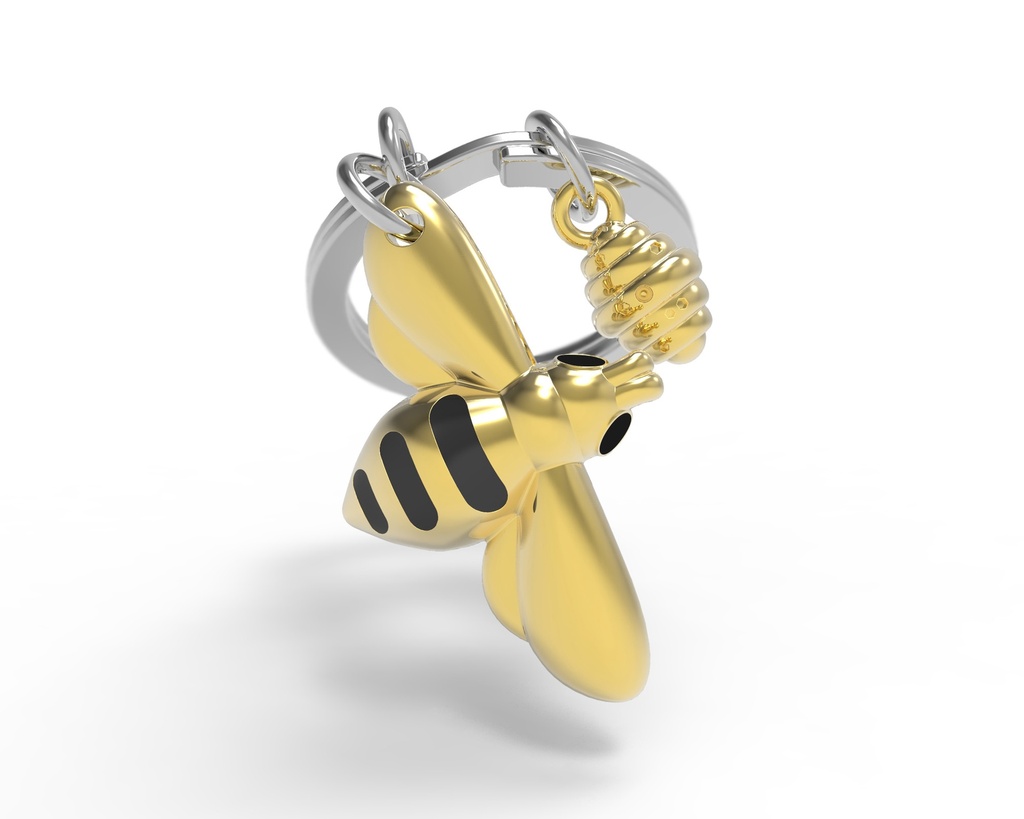 Porte-clés Abeille et son essaim