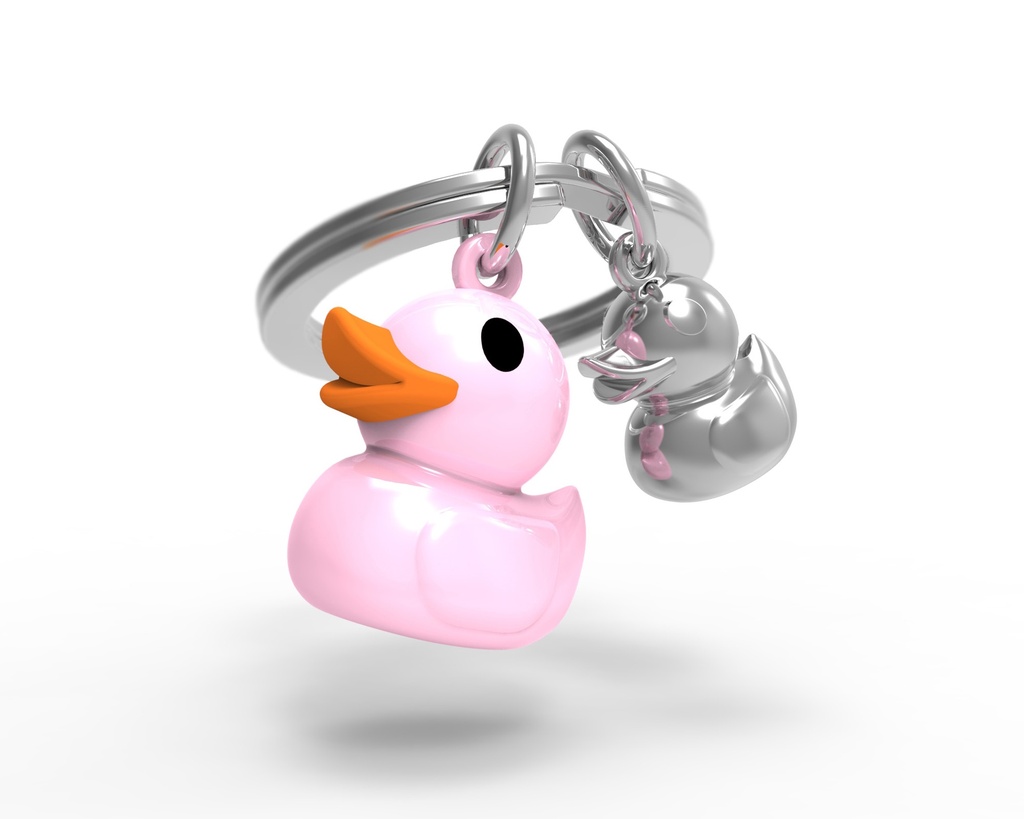 [6938-MTM925-04] Porte-clés Canard Rose et son petit