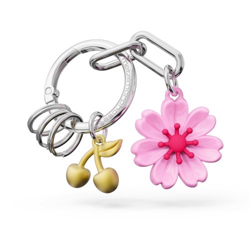 Porte-clés charms Fleur de cerisier