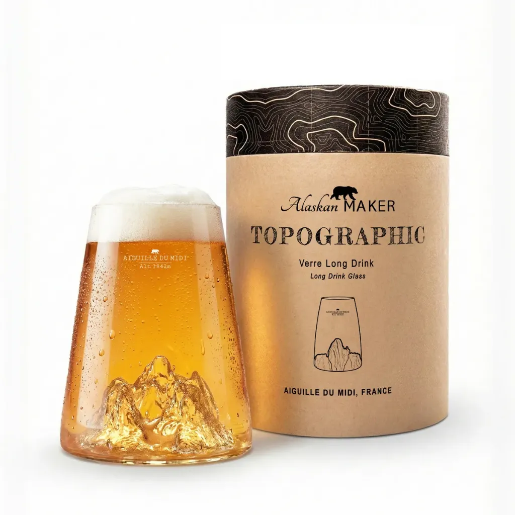 Verre design Aiguille du Midi-TOPOGRAPHIC