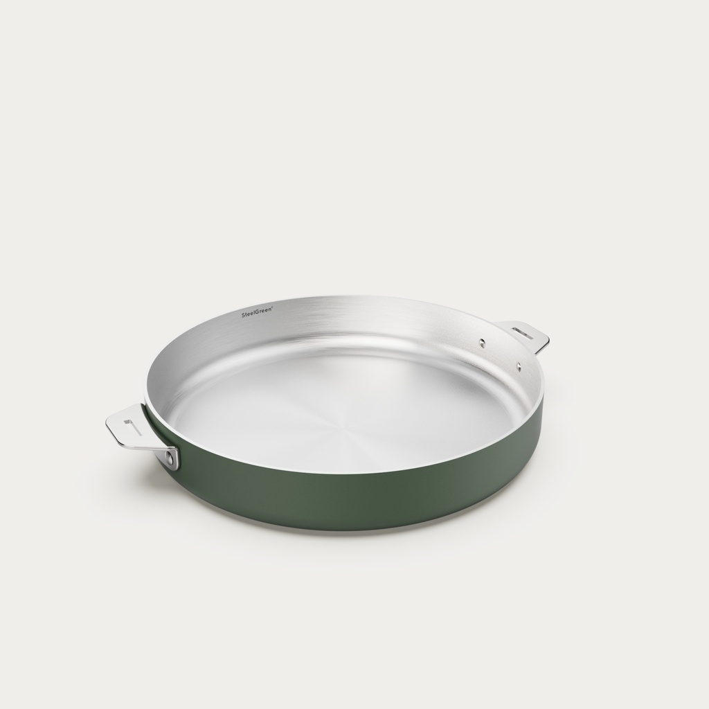 [6953-MERAP28VE] La Merveilleuse Poele Inox 28Cm -  Fougere