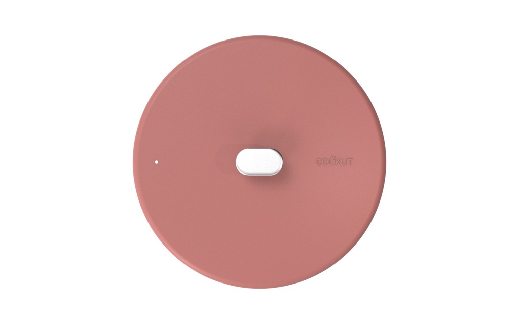 [6953-MERCOU24RO] Le Merveilleux Couvercle Inox 24Cm - Guimauve