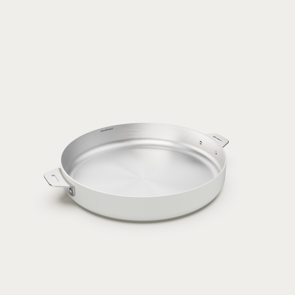 [6953-MERAP28BL] LA MERVEILLEUSE POELE INOX 28CM -  POLAIRE
