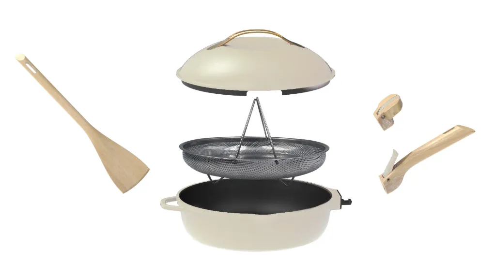 La Fabuleuse Poêle À Tout Faire 8 En 1 Meringue-24 cm