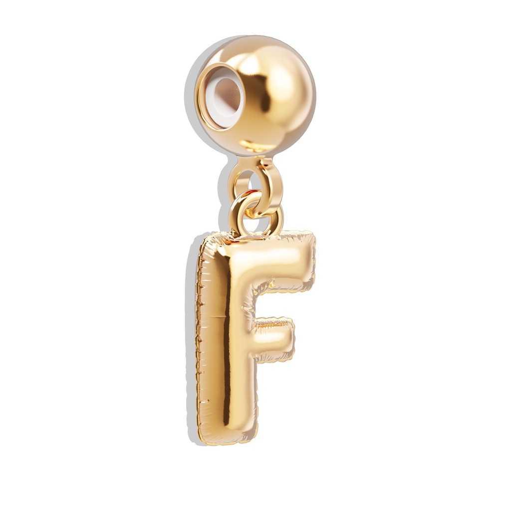 [6938-CHP0006] Charm Lettre F