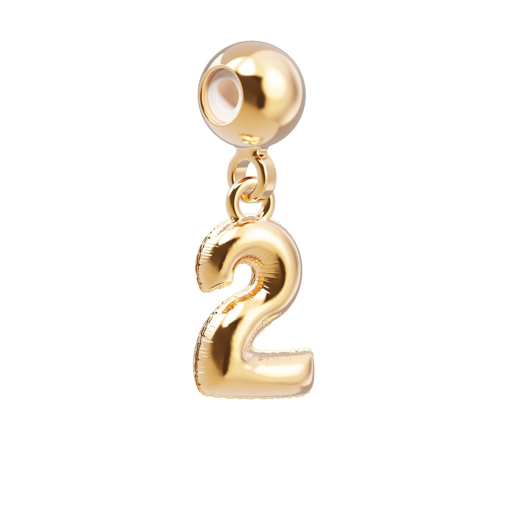 [6938-CHP0029] Charm Nombre 2