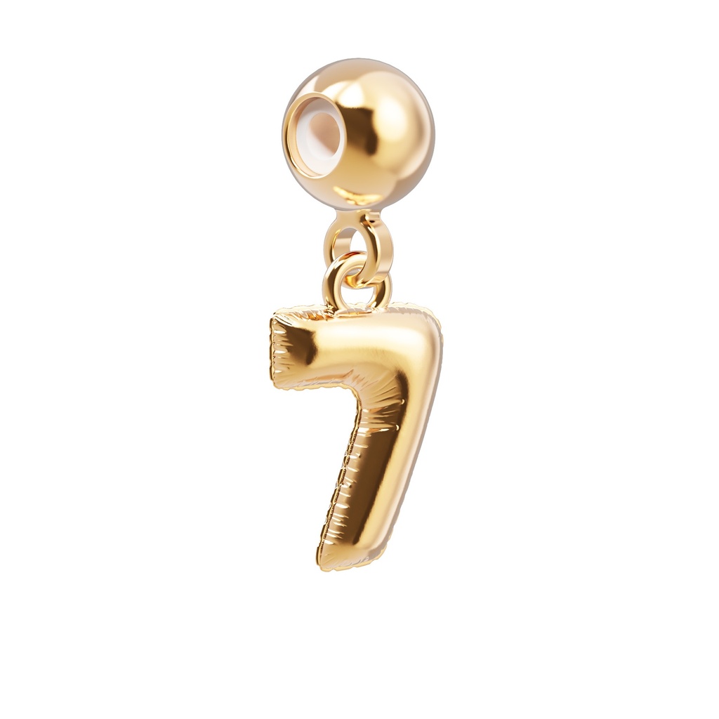 [6938-CHP0034] Charm Nombre 7