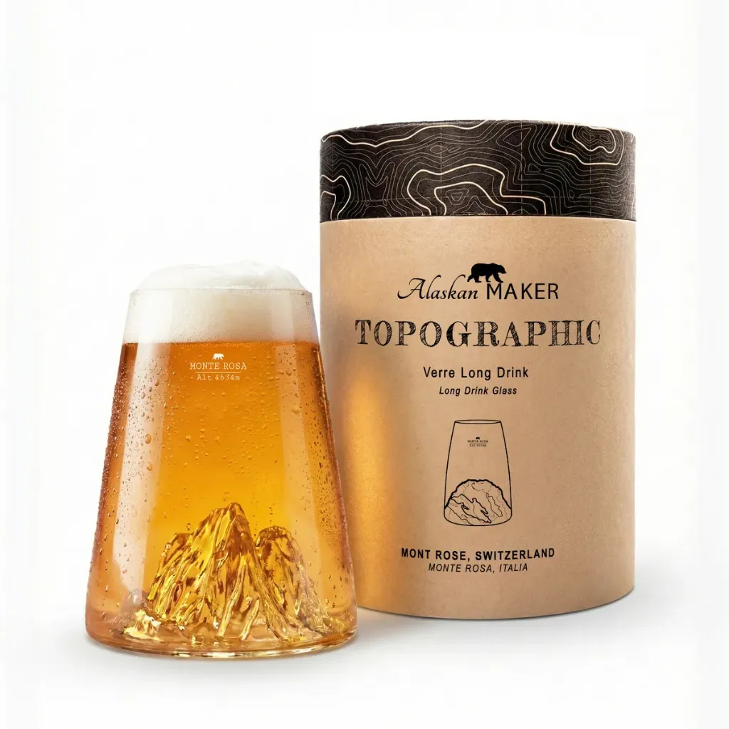 [5939-TOPO-VD-MR] Verre design Mon Rose-TOPOGRAPHIC