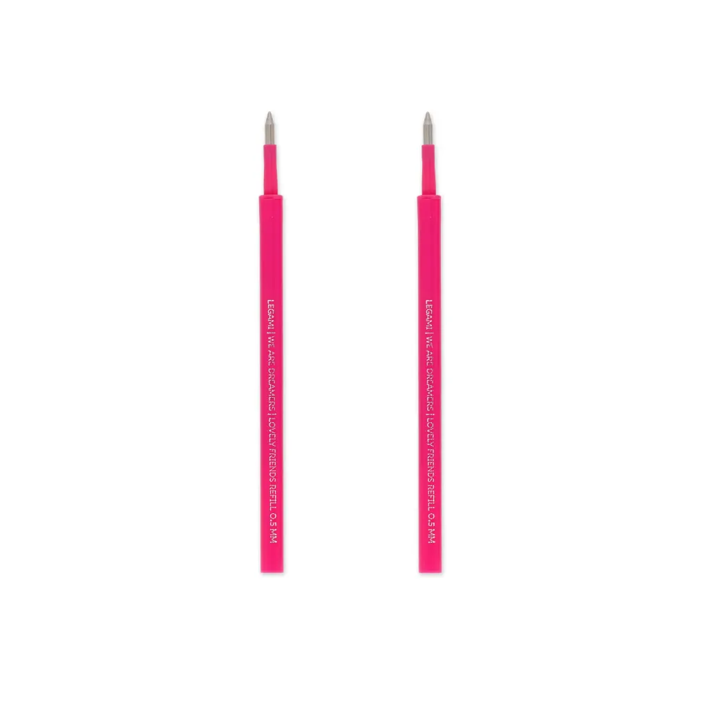 2 Recharges Stylo Gel L  Friends - Lovely Friends Set De Recharges - Rose
