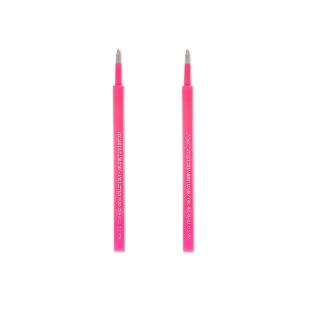 Lot de 2 Recharges pour Stylo Gel Lovely Friends – Noir (0,5 mm)