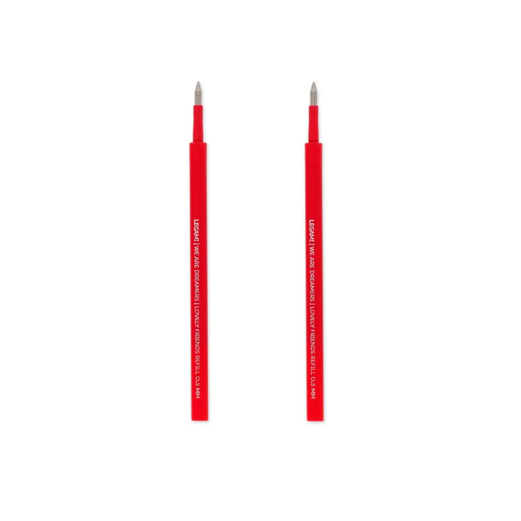 2 Recharges Stylo Gel L  Friends - Lovely Friends Set De Recharges - Rouge