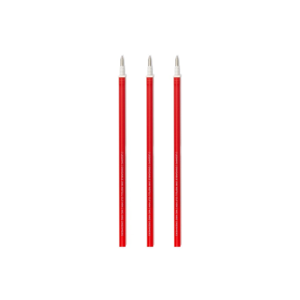 [2694-REFEP0006] 3 Pcs Recharges Pour Stylo Effaçable - Recharges Pour Stylo Effaçable - Rouge